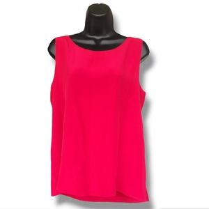 Classiques Entier Red 100% Silk Top